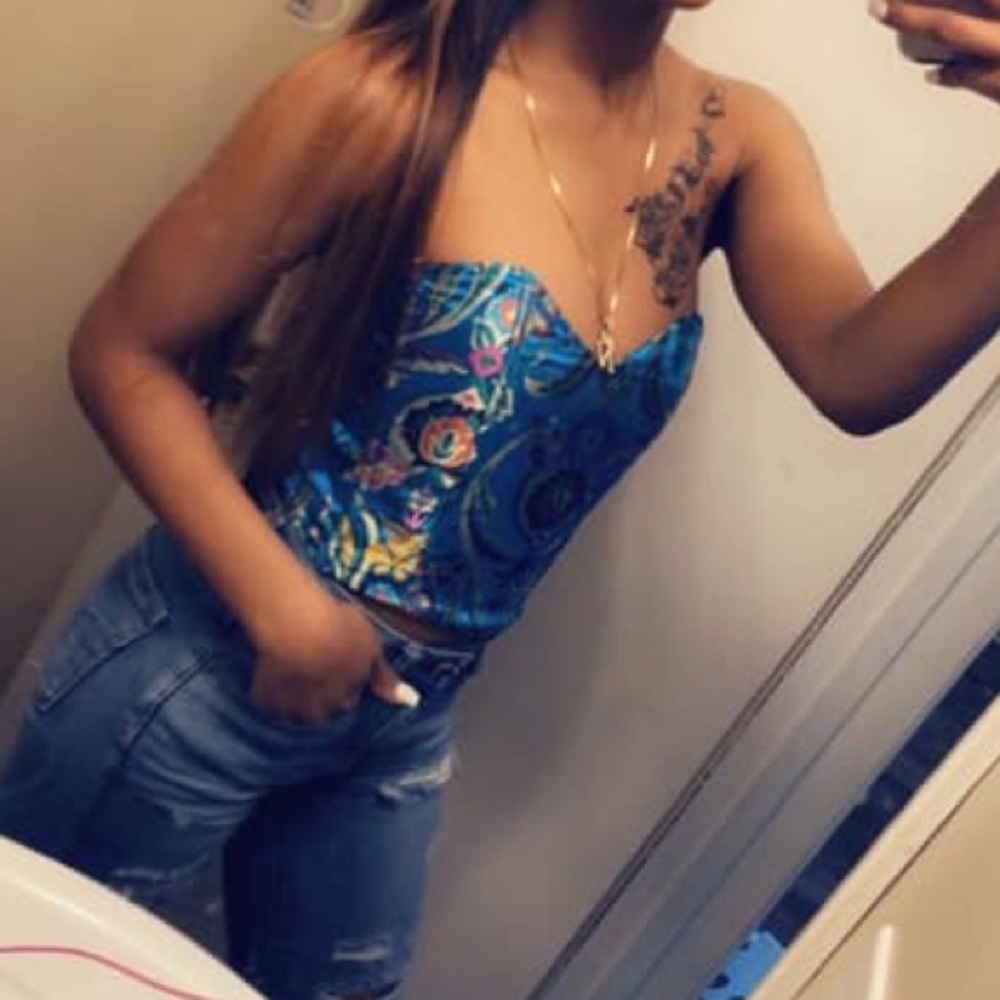 Multi color bustier